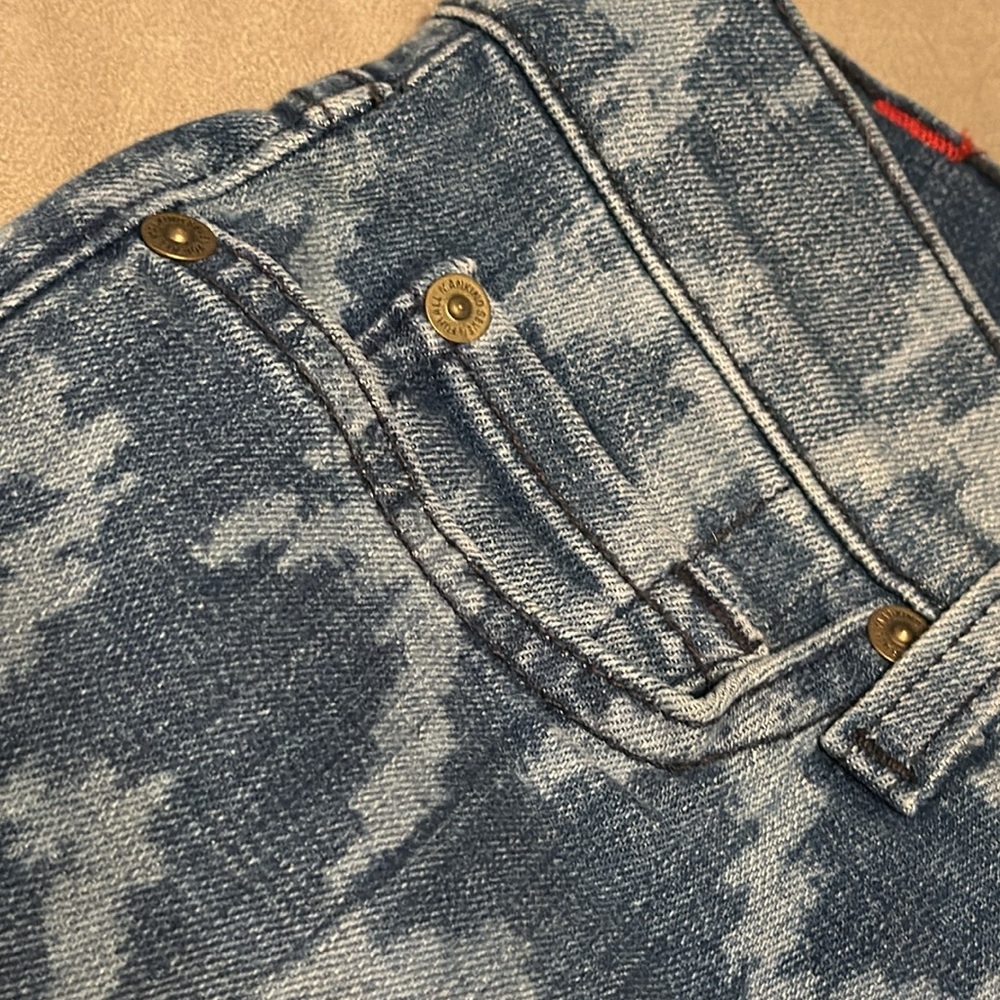 ❤️7  For All Mankind 💙Chevron Cropped Jeans NWT! Size 25 - Picture 7 of 17